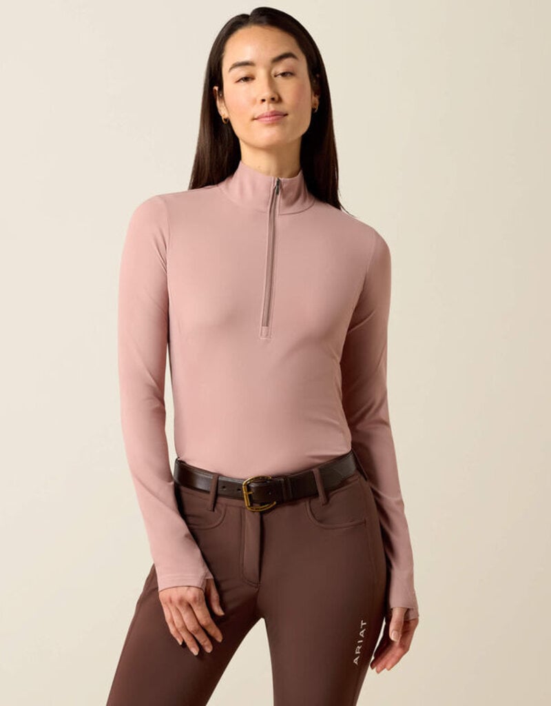Ariat Ariat Women's SolVeil 1/2 Zip Long Sleeve Base Layer Antler