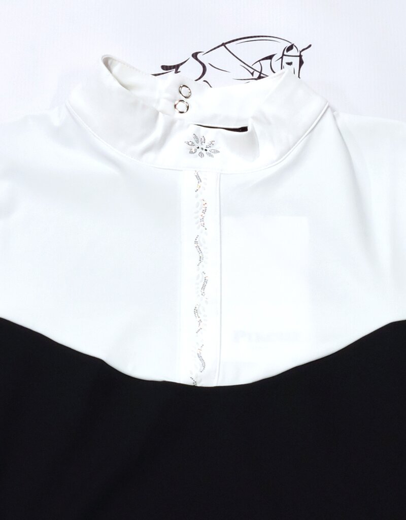 Pikeur Ladies Competition Blouse Black/White