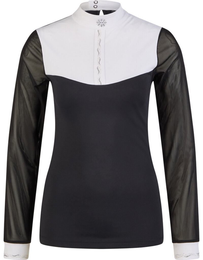 Pikeur Ladies Competition Blouse Black/White
