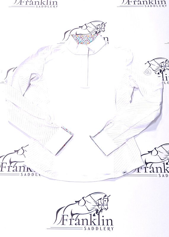 RJ Classics RJ Classics Tori Jr 2.0 Long Sleeve Show Shirt White/Glam Time