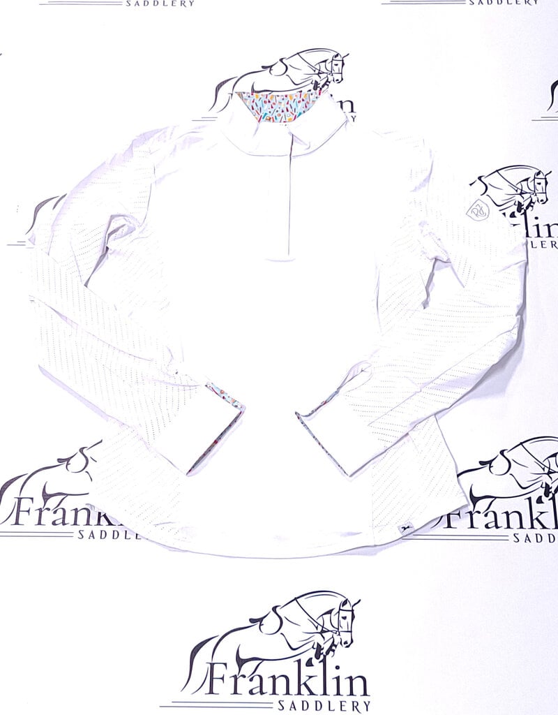 RJ Classics RJ Classics Tori Jr 2.0 Long Sleeve Show Shirt White/Glam Time