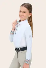 RJ Classics RJ Classics Tori Jr 2.0 Long Sleeve Show Shirt White/Glam Time
