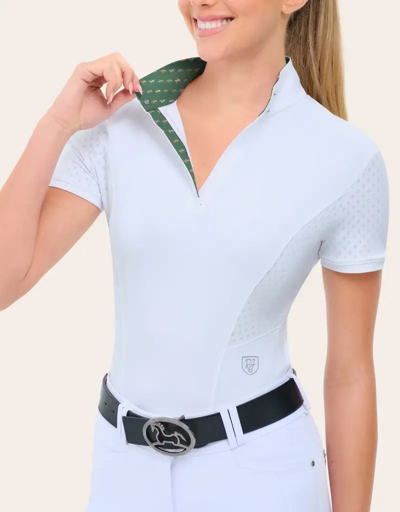 RJ Classics RJ Classics Brynn 2.0 Short Sleeve Show Shirt White/Ride On