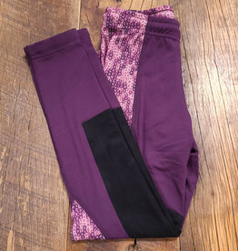 Kerrits Kerrits Kids Knee Patch Performance Tights Plum/Blush Lucky Cascade