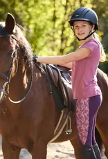 Kerrits Kerrits Kids Knee Patch Performance Tights Plum/Blush Lucky Cascade