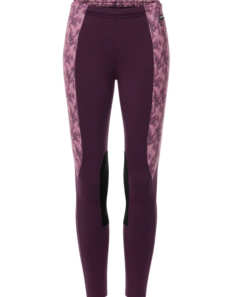 Kerrits Kerrits Kids Knee Patch Performance Tights Plum/Blush Lucky Cascade