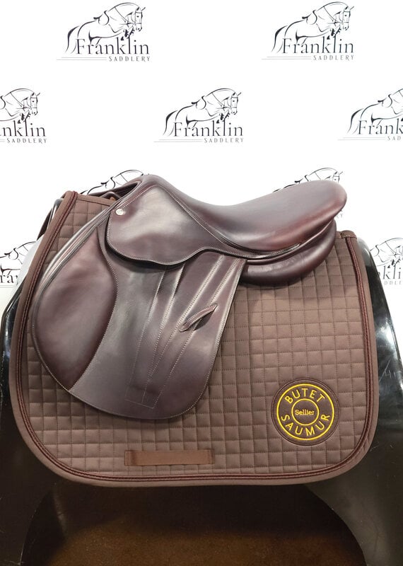 Butet Used 2022 Premium Butet P 16" Seat 1.75 Short Flap Standard Tree Cachou Saddle