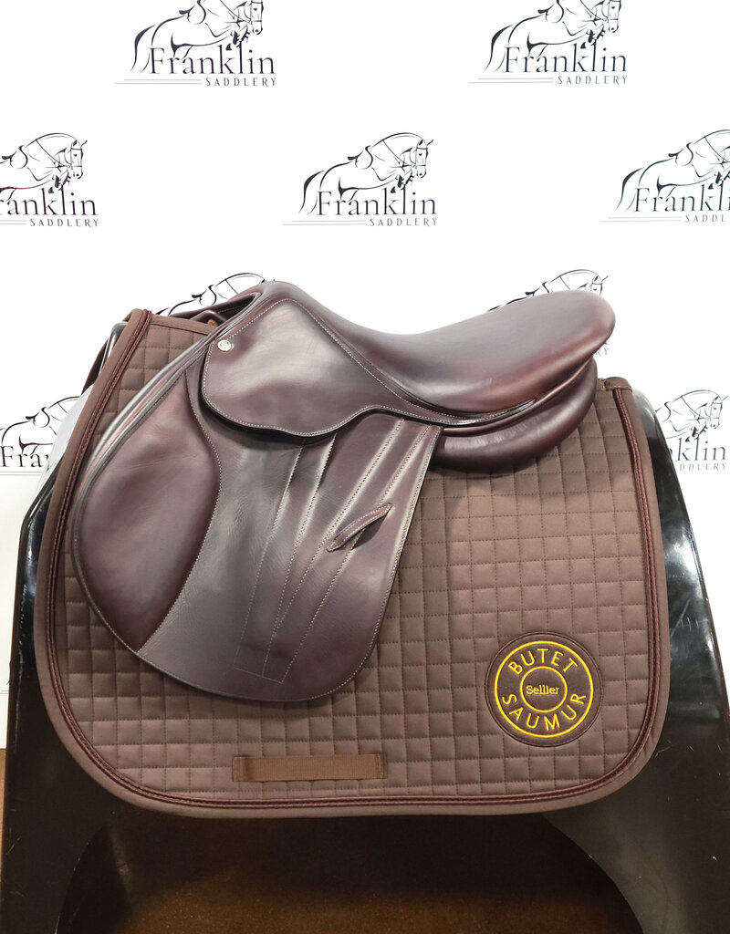 Butet Used 2022 Premium Butet P 16" Seat 1.75 Short Flap Standard Tree Cachou Saddle