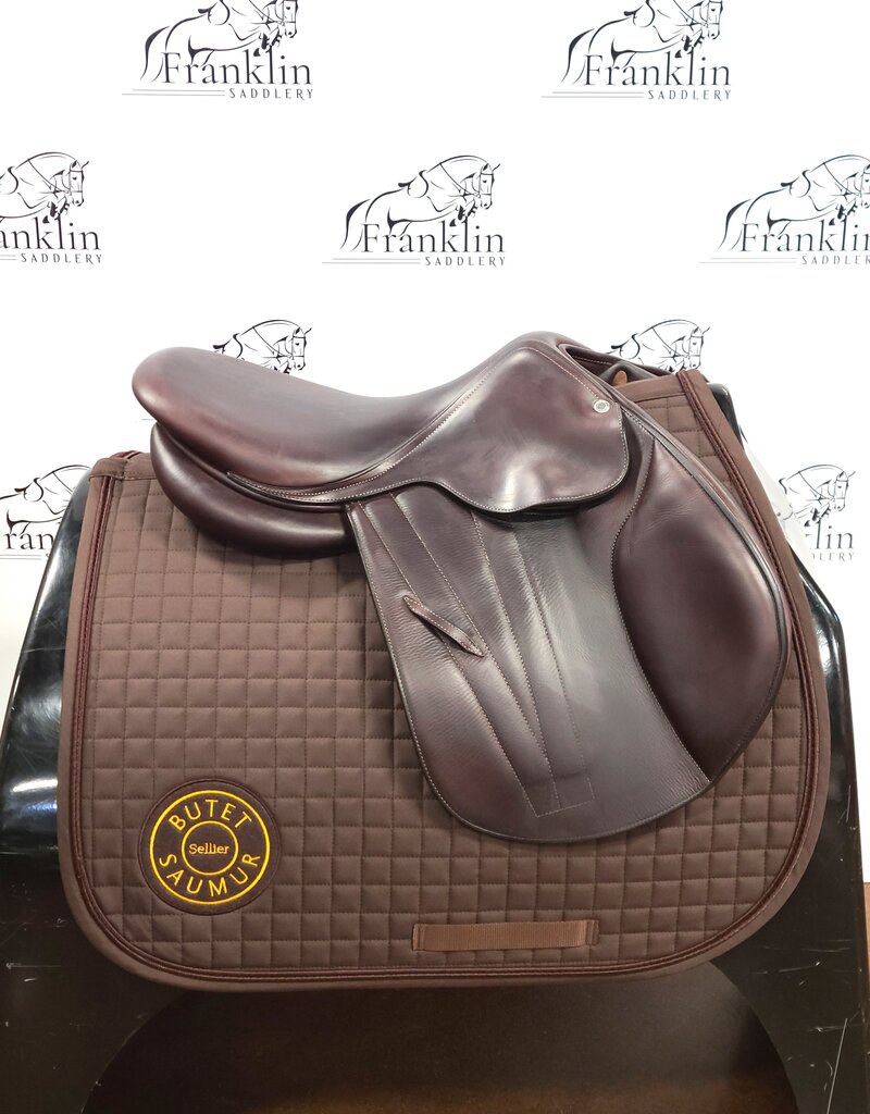 Butet Used 2022 Premium Butet P 16" Seat 1.75 Short Flap Standard Tree Cachou Saddle