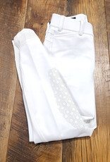 Ariat Ariat Youth Tri Factor Grip Knee Patch Breech White