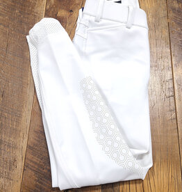 Ariat Ariat Youth Tri Factor Grip Knee Patch Breech White