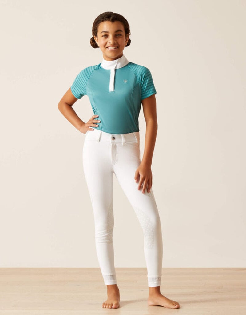 Ariat Ariat Youth Tri Factor Grip Knee Patch Breech White