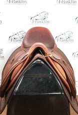 Used Butet L 17" Comfort Seat 2 Flap Standard Tree Gold Saddle Consignment #868