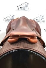 Used Butet L 17" Comfort Seat 2 Flap Standard Tree Gold Saddle Consignment #868