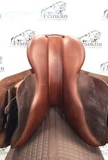 Used Butet L 17" Comfort Seat 2 Flap Standard Tree Gold Saddle Consignment #868