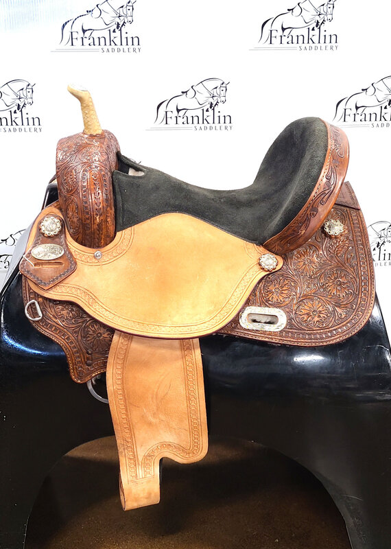 Hilason Western Saddle 15.5" Seat Flex Tree Consignment #867