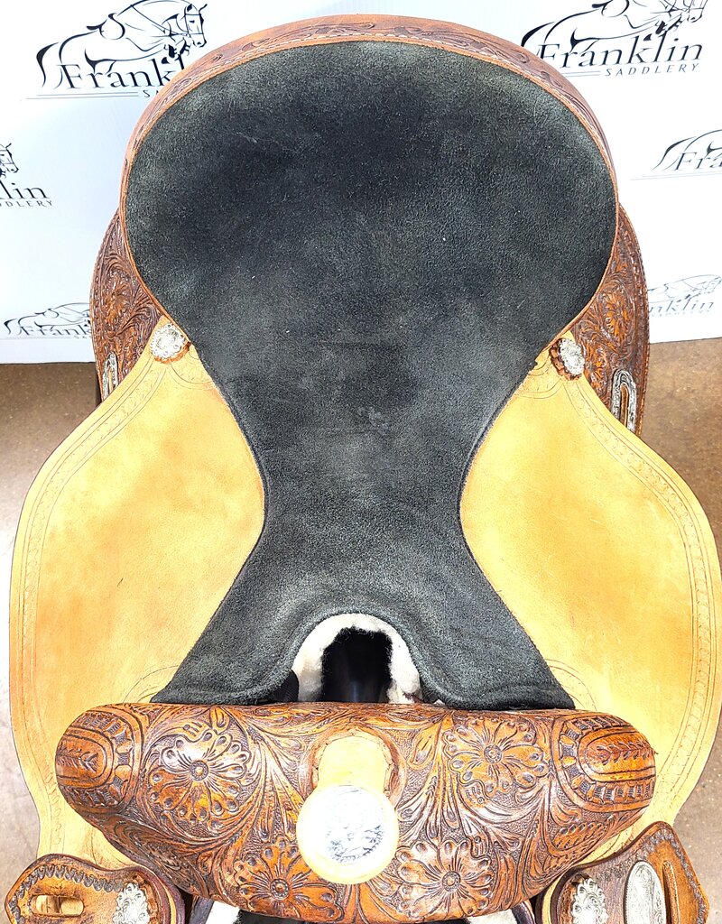 Hilason Western Saddle 15.5" Seat Flex Tree Consignment #867
