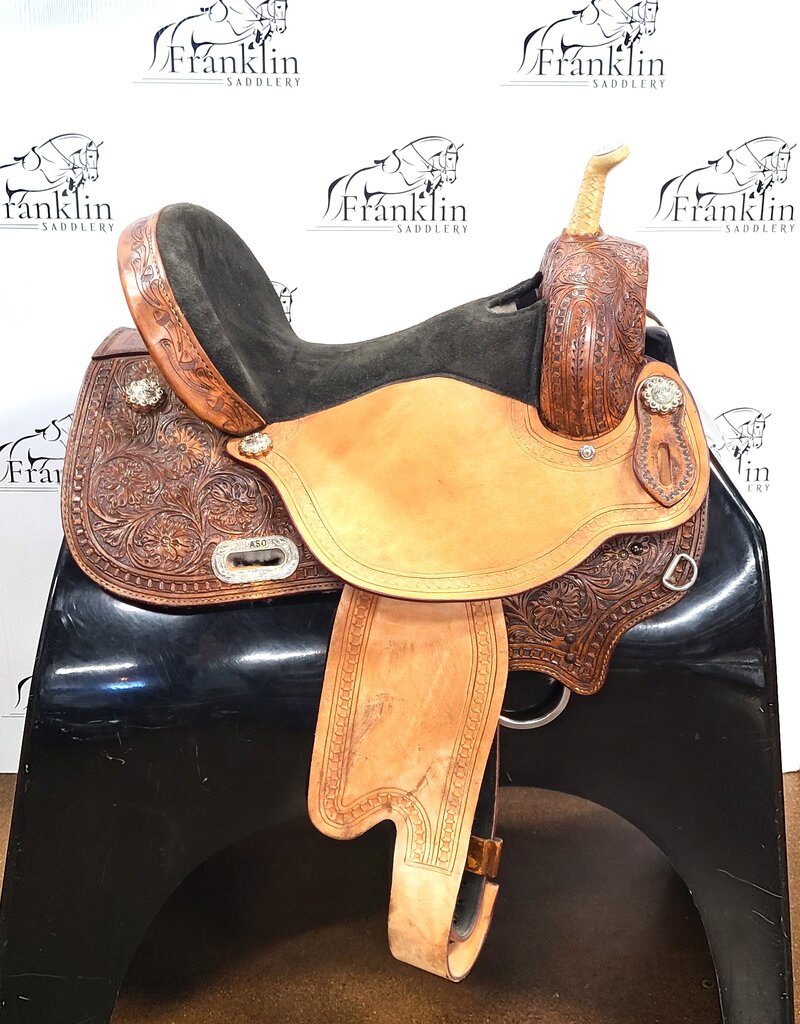 Hilason Western Saddle 15.5" Seat Flex Tree Consignment #867
