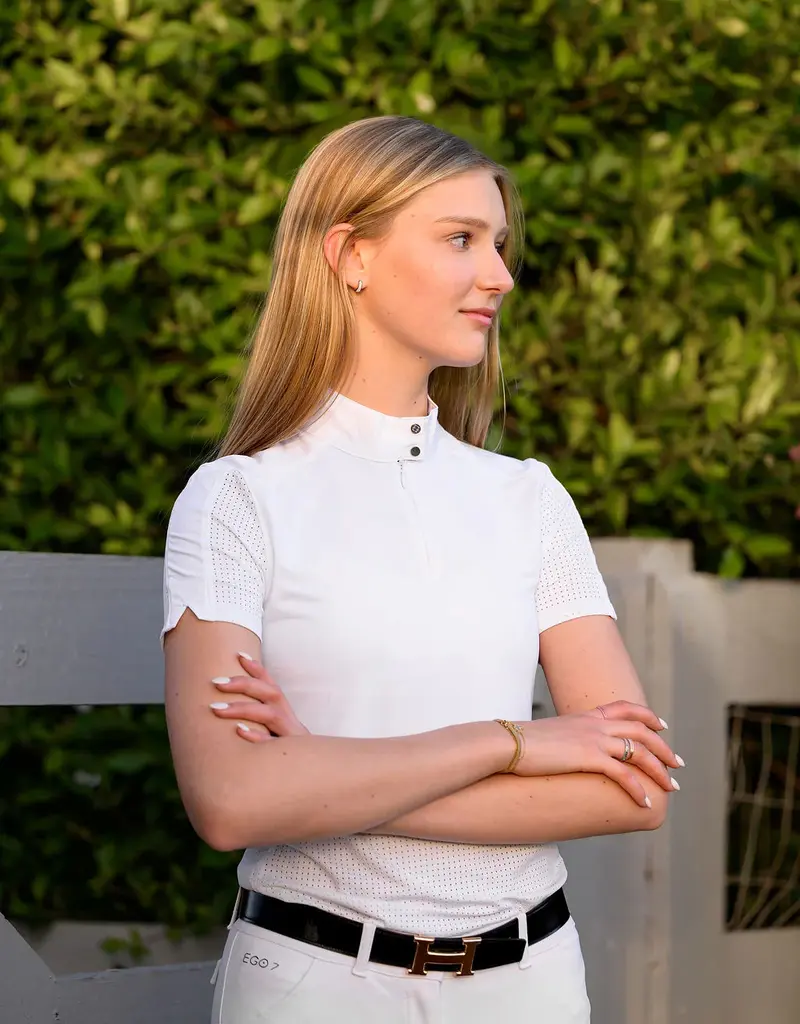 Euphoric Equestrian Euphoric Equestrian Kloud SS Show Shirt White