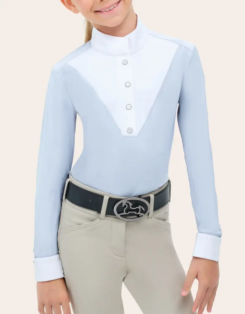 RJ Classics RJ Classics Girl's Brooke Junior LS Show Shirt Sky
