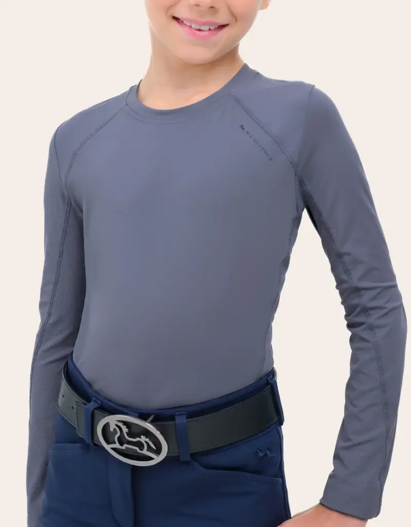 RJ Classics RJ Classics Jordyn Jr LS Training Top Blue Granite