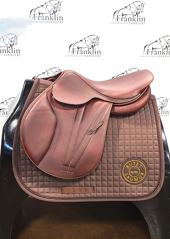Butet Butet Premium Integrated P 16.5" Seat 2.25 Flap Standard Tree Gold Saddle