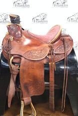 Fred McLaughlin Custom Roping Saddle 16" Seat Consignment #880