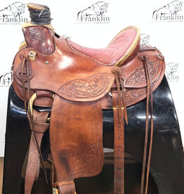 Fred McLaughlin Custom Roping Saddle 16" Seat Consignment #880