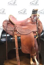Fred McLaughlin Custom Roping Saddle 16" Seat Consignment #880