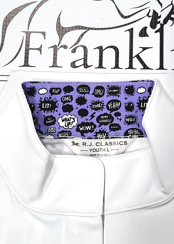 RJ Classics RJ Classics Tori Jr LS Show Shirt Girl Talk White
