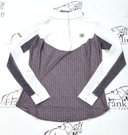 Romfh Romfh Infinity Printed Ladies Long Sleeve Show Shirt Dark Grey Lucky Shoes