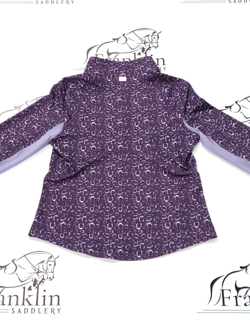 RJ Classics RJ Classics Libby Jr Long Sleeve Sun Shirt Purple Horseshoe
