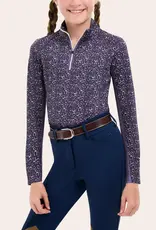 RJ Classics RJ Classics Libby Jr Long Sleeve Sun Shirt Purple Horseshoe