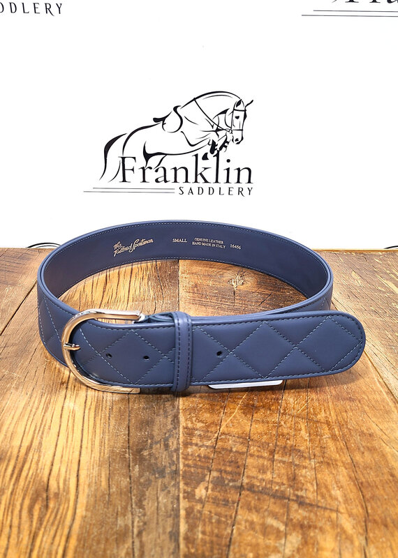 The Tailored Sportsman The Tailored Sportsman Quilted C Jeans/Silver Buckle Belt