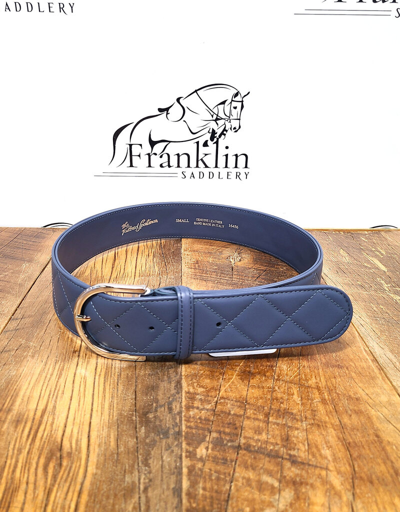 The Tailored Sportsman The Tailored Sportsman Quilted C Jeans/Silver Buckle Belt