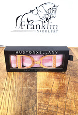 Ellany Equestrian Ellany 1.5" Rose Gold Stirrup Elastic Belt Madelyn (Pink Stripes)