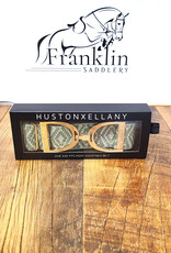 Ellany Equestrian Ellany 1.5" Gold Stirrup Elastic Belt Sage Ornata