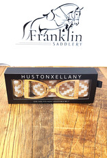 Ellany Equestrian Huston x Ellany 1.5" Gold Stirrup Elastic Belt Caramel Polo