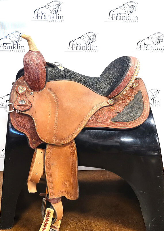 Circle Y Western Dressage Saddle 17.5" Seat Consignment #890