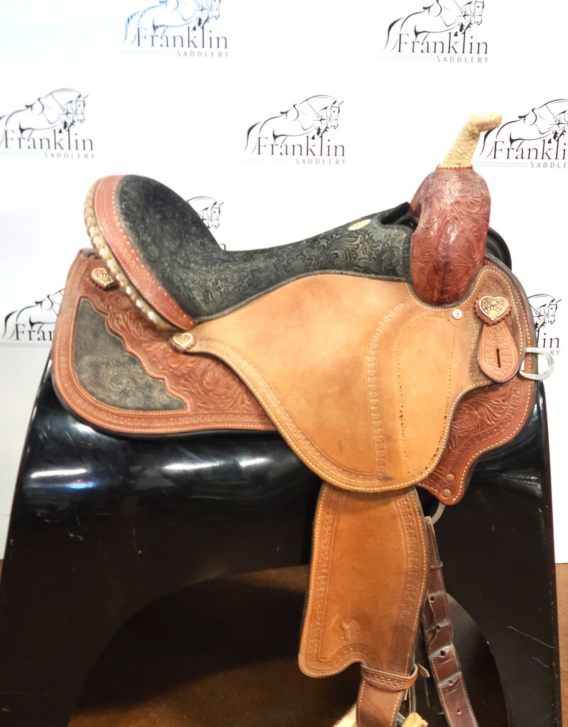 Circle Y Western Dressage Saddle 17.5" Seat Consignment #890