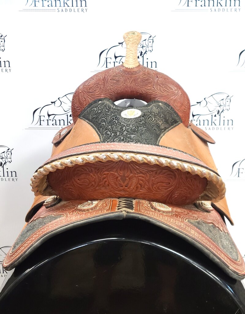 Circle Y Western Dressage Saddle 17.5" Seat Consignment #890