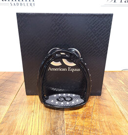 American Equus American Equus Elite Escape Safety Stirrups Black Crystal