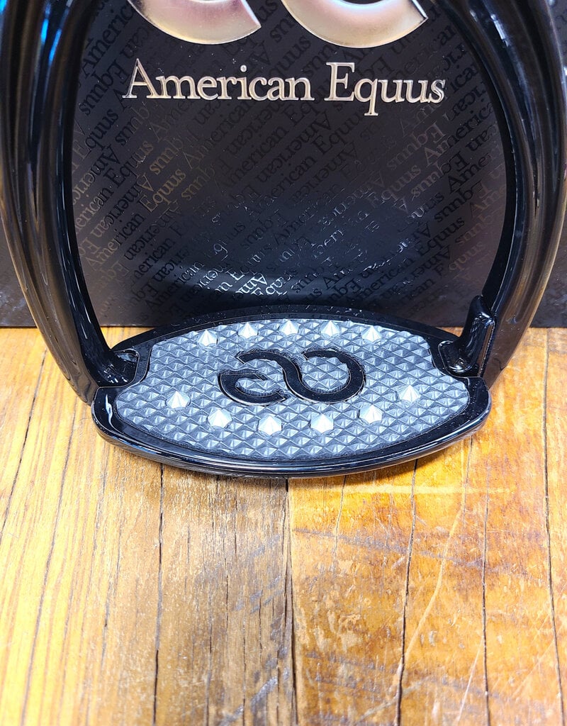 American Equus American Equus Elite Escape Safety Stirrups Black Crystal