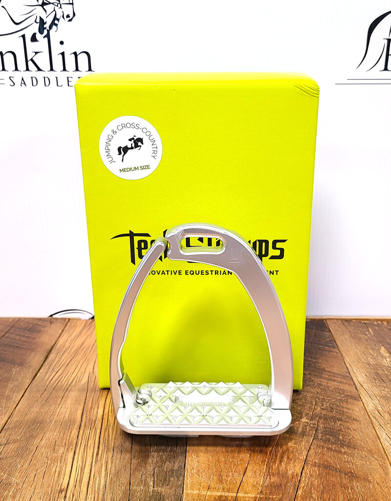 Tech Stirrups Tech Stirrups Venice Sloped Jumping & Cross-Country Safety Stirrup Silver M