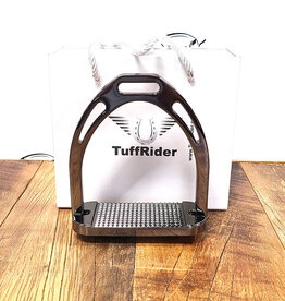 Tuffrider TuffRider Aluminum Stirrups Black Nickel 4.5"