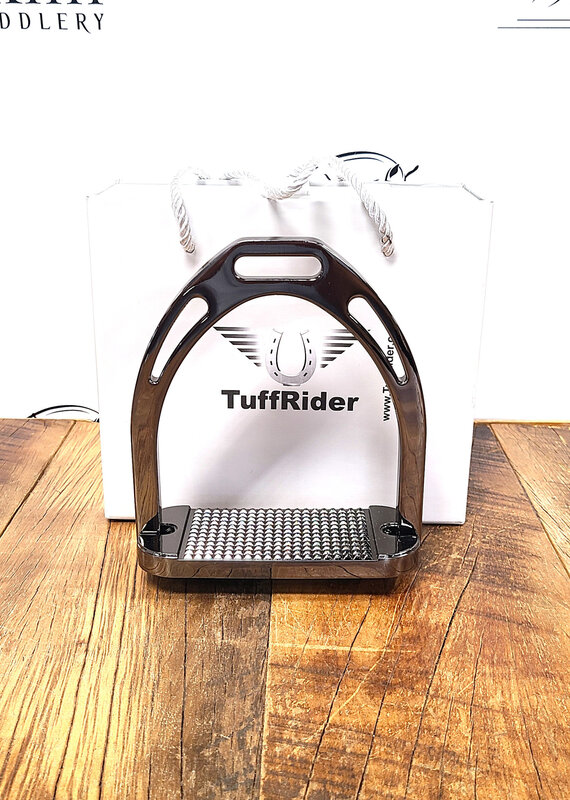 Tuffrider TuffRider Aluminum Stirrups Black Nickel 4.5"