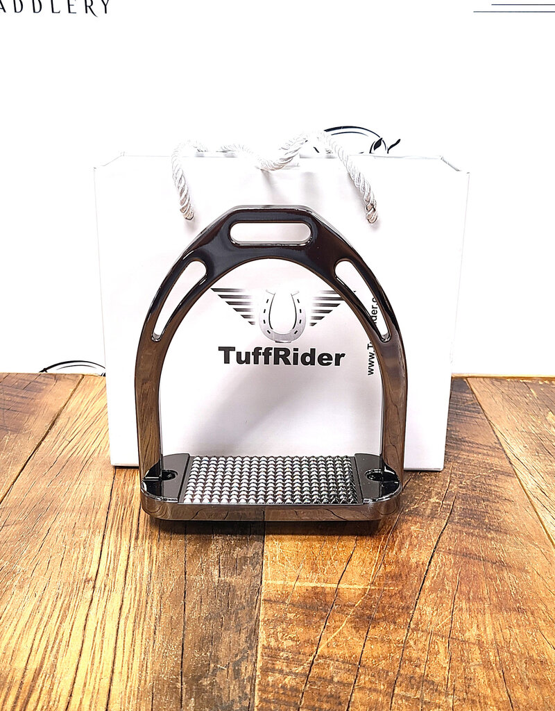 Tuffrider TuffRider Aluminum Stirrups Black Nickel 4.5"