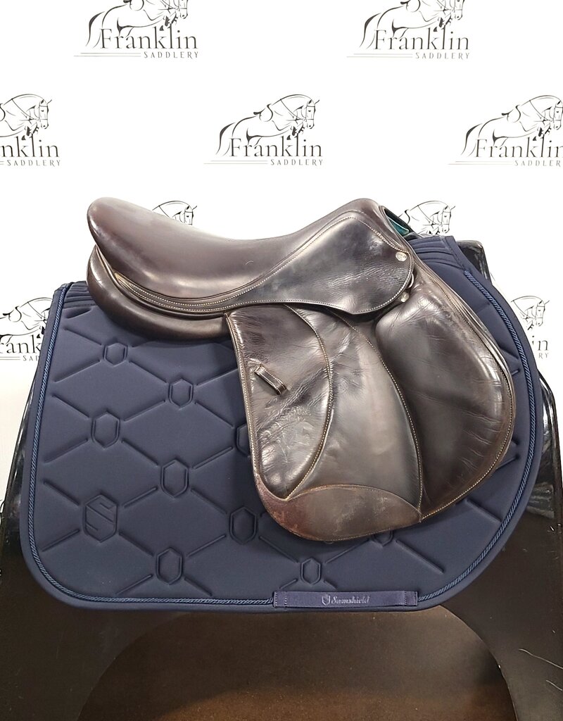 Voltaire Palm Beach Jumping Saddle 17.5" Seat Consignment #902