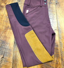 The Tailored Sportsman The Tailored Sportsman Ladies TechLight Clarino Bootsock Breech MR FZ Bordeaux/Tan