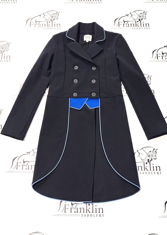 For Horses For Horses Junior Girl's Lula Custom Tailcoat Black/Denim Blue 14-15